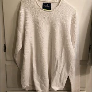 Hollister, men’s XL, cream color knit shirt, like new